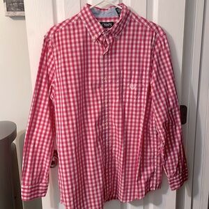 CHAPS PINK PLAID BUTTON UP